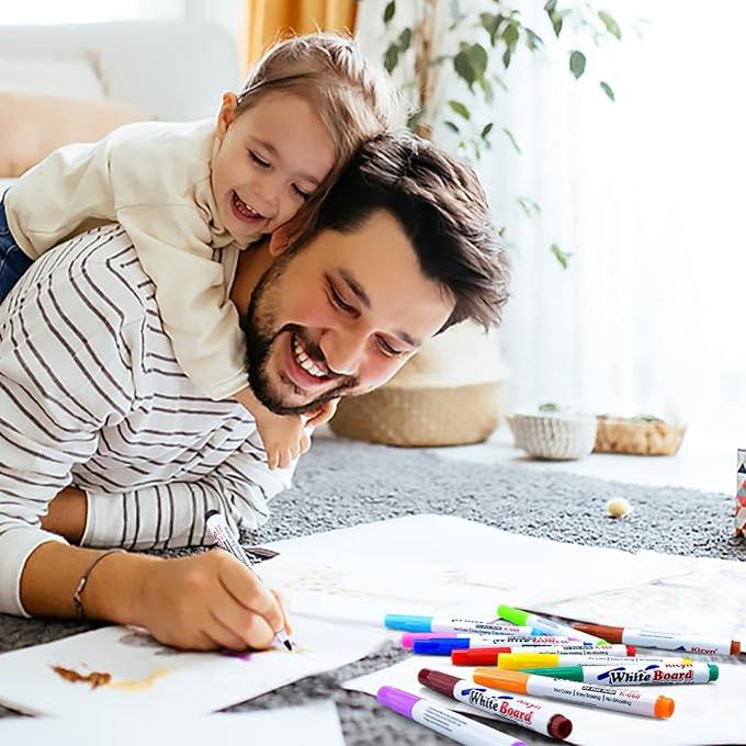 الاقلام السحرية للرسم على الماء🎨🖍️🖌️🖊️ إجعل لوحاتك ترقص في الماء🥳