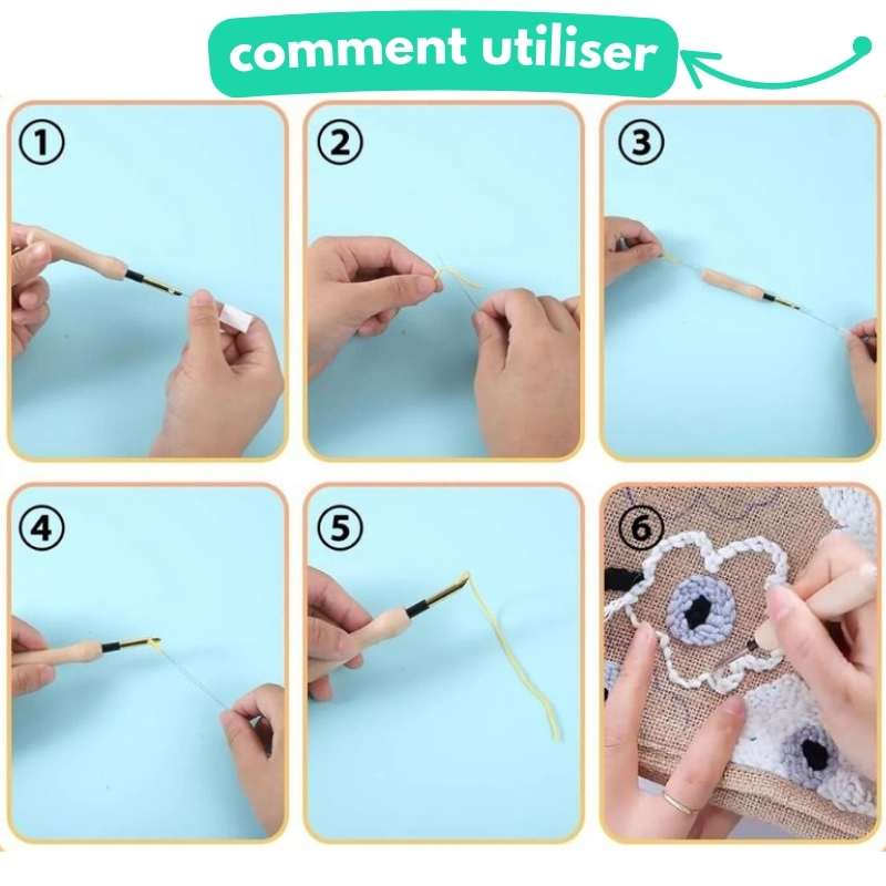Kit Punch Needle Transformez votre Stress en Art