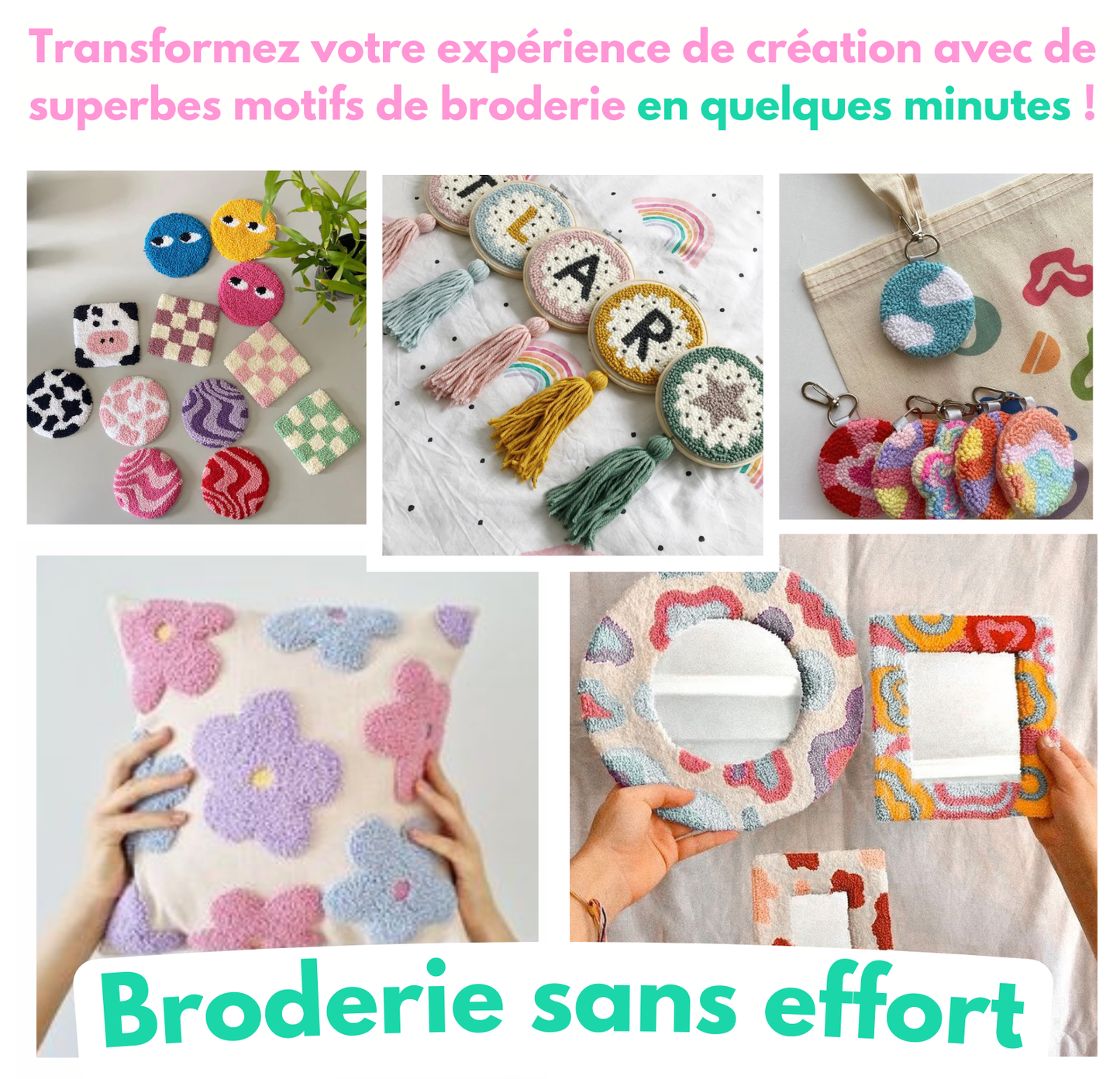 Kit Punch Needle Transformez votre Stress en Art
